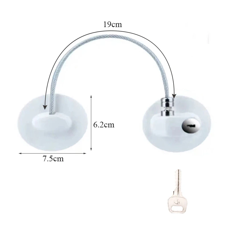 Child Safety Door and Window Lock - Home Security and Protection for Cabinets, Refrigerators, and Drawers