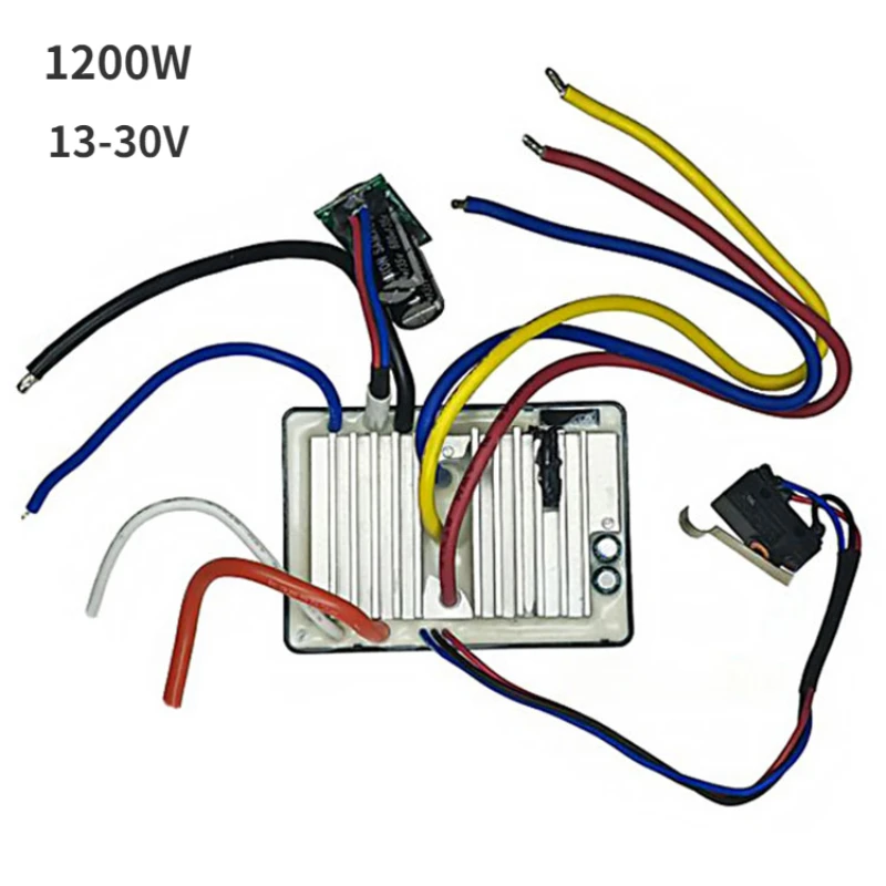 1200W Dc13-32V Brushless Hallless Driver Board Bldc Trifase Dc Motor Controller Rettifica Angolare Motosega Motor Drive Plate