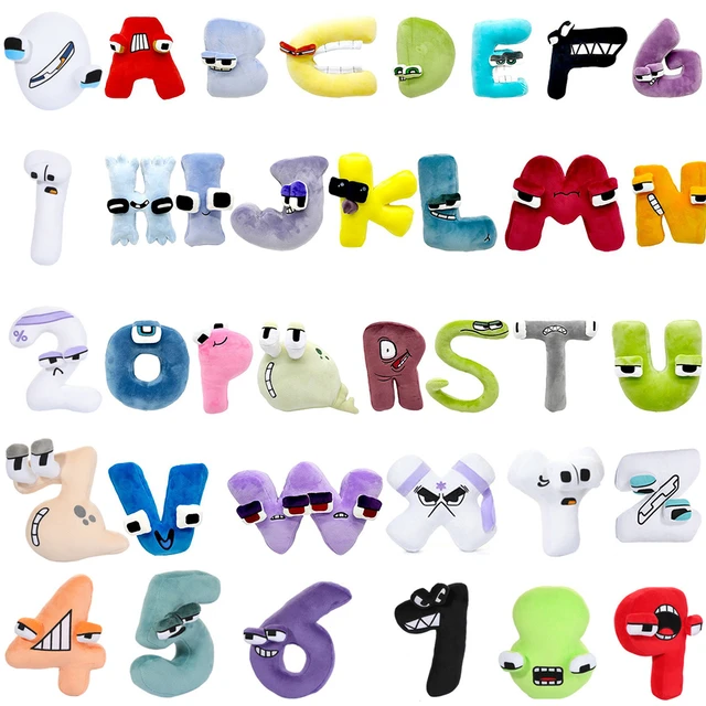 20cm Alphabet Lore Plush Toys Cute Soft Stuffed 0-9 Figure Children  Educational Dolls For Kid Birthday Christmas Gift