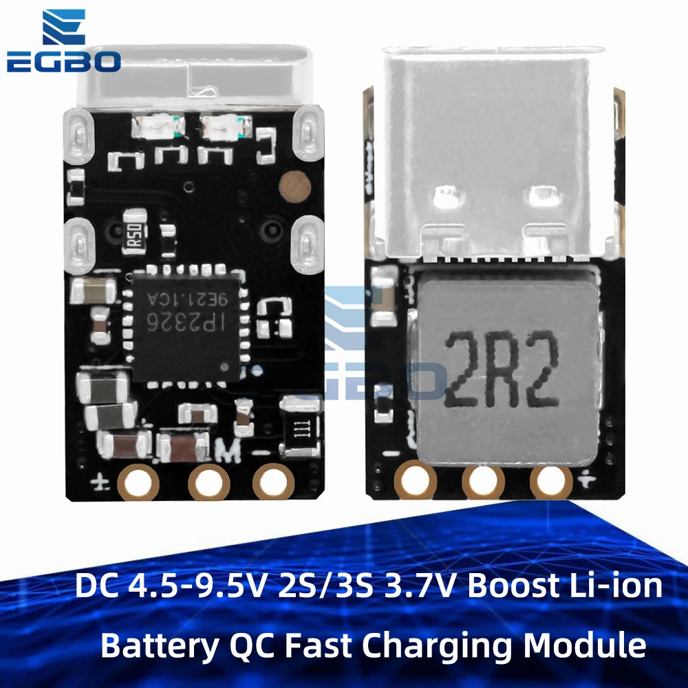 Module charge batterie Li-ion DC 5V 2S/3S charge rapide QC pour drone