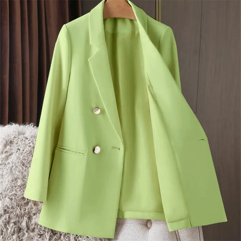 

Women Coat Korean Fashion Loose Leisure Autumn Small Blazer Women's Versatile Solid Color Suit Top Female Jacket Commuting