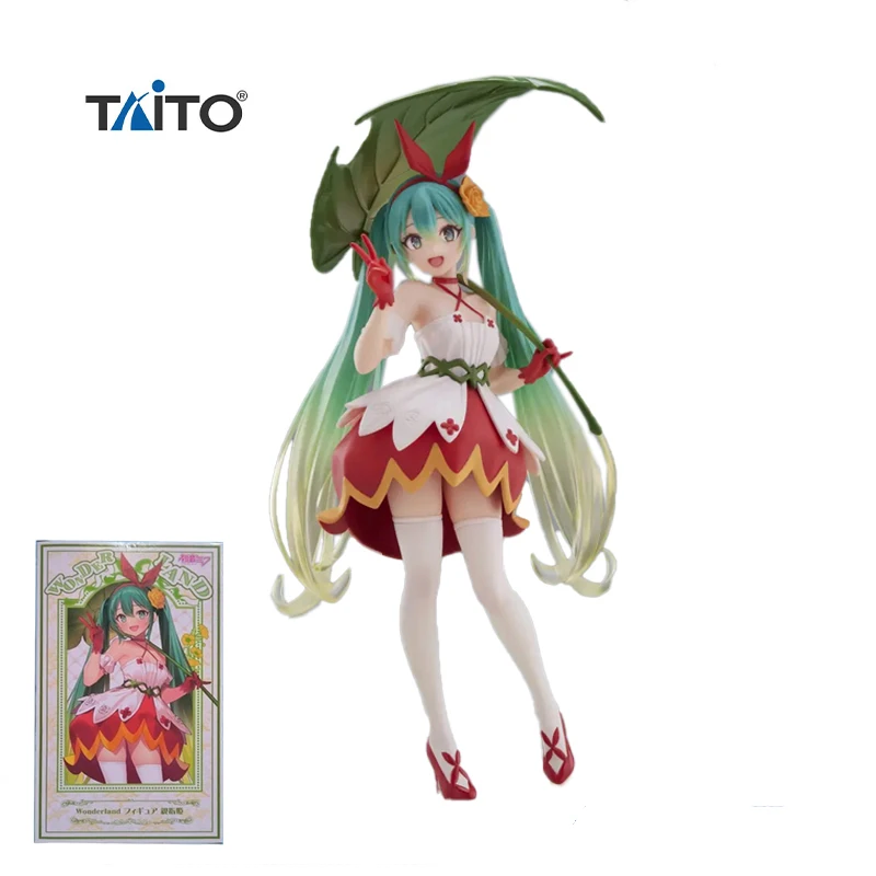 

In Stock 18Cm Original Taito Vocaloid Kawaii Hatsune Miku Thumbelina Scenery Model Toys Collect Decoration Anime Figure