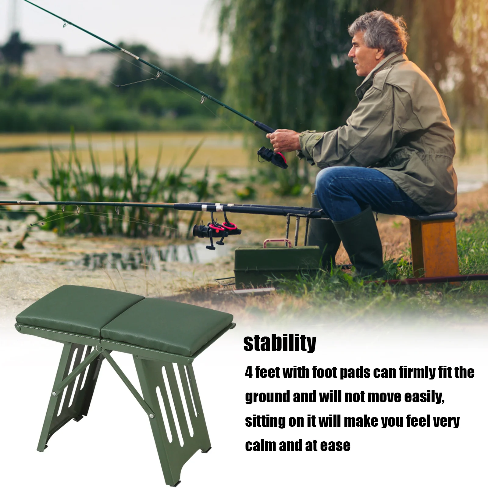 Ing Stool Portable Folding Chair Heavy Duty Foldable Ing Stool With Storage Bag For Hiking Fishing