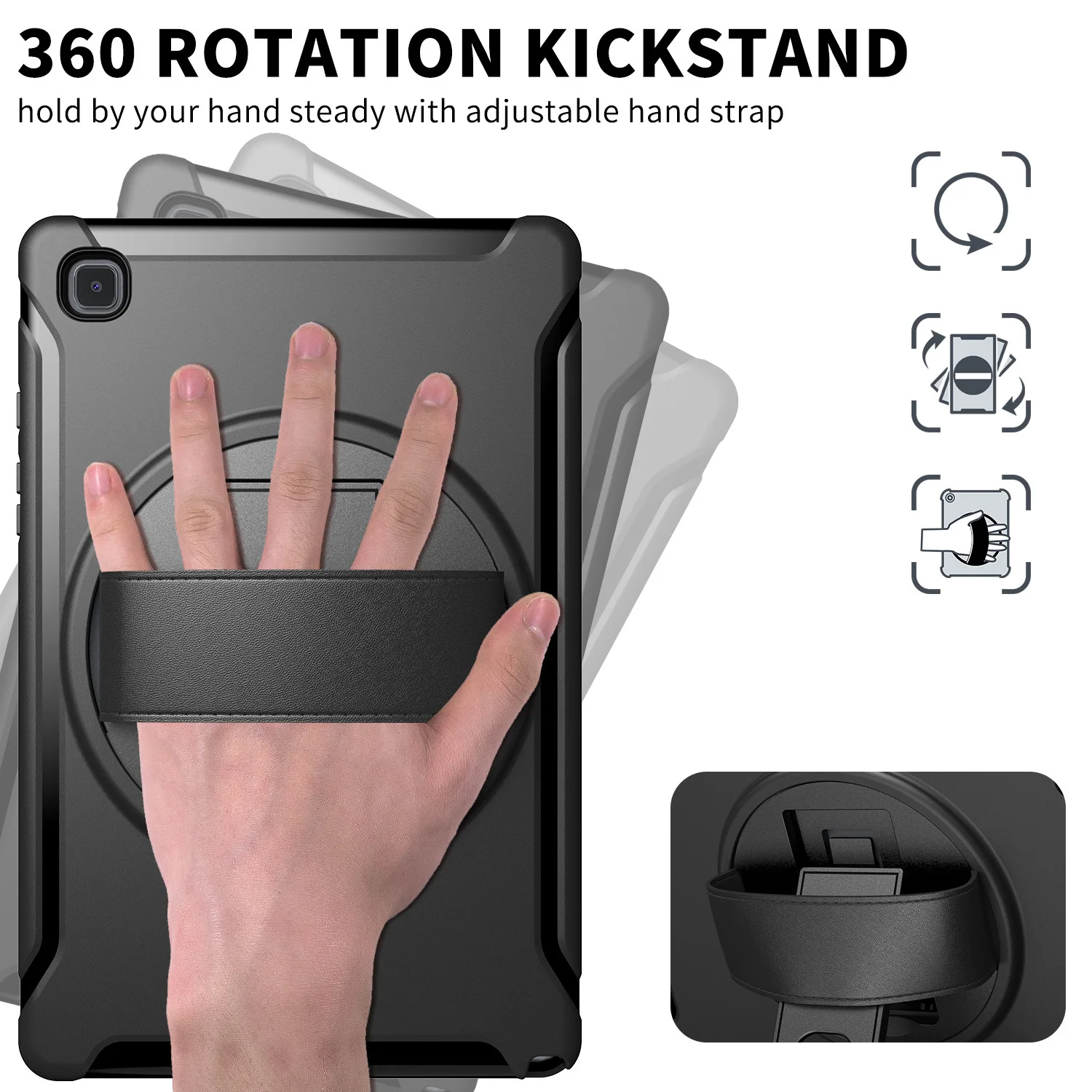 Heavy Duty Shockproof Kickstand Handle Case