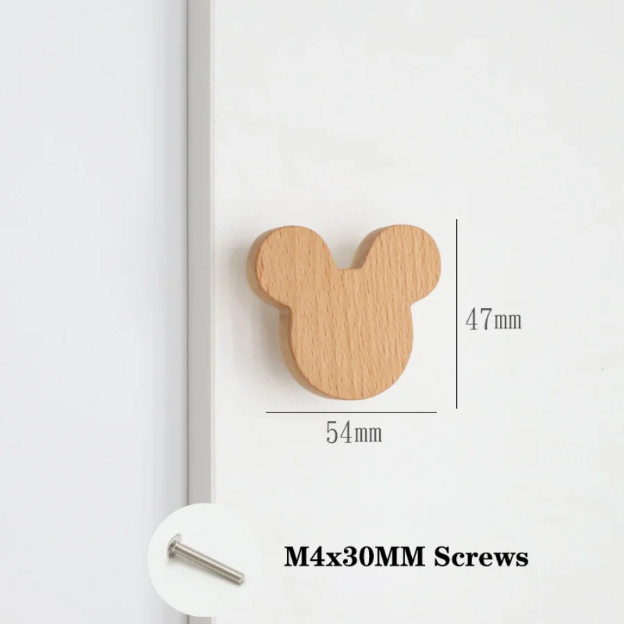 Rustic Wooden Cloud & Animal Cabinet and Drawer Knobs