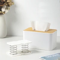 Creative Spring Holder Tissue Box Automatic Lift Spring Loaded Tissue Box Tissue Spring Bracket Car Tissue Box Spring Holder 2