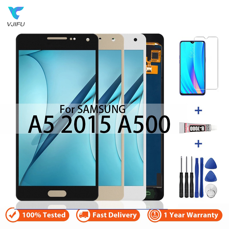 Screen For Samsung Galaxy A5 2015 A500 LCD Display Touch Screen Digitizer Assembly Replacement A500H A500F Phone Repair Parts