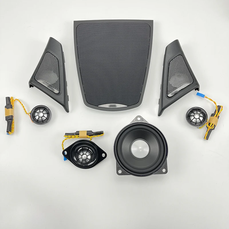 Car Front Door Speaker For BMW F10 F11 5 Series Audio Trumpet Tweeter Cover Head Treble Horn Frame Decoration Original Model Fit for stereo speaker tweeter,door speaker covers