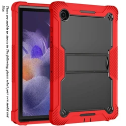 Rugged Armor Stand Tablet Case with Versatile Cover and Protective Features for Tab A9 8.7 inch (Red)