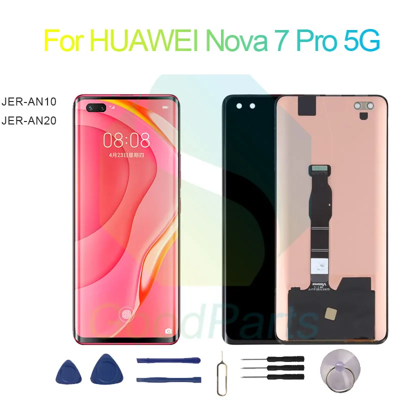 

for HUAWEI Nova 7 Pro 5G LCD Display Touch Screen Digitizer Replacement JER-AN10/20 Nova 7 Pro 5G Screen Display LCD