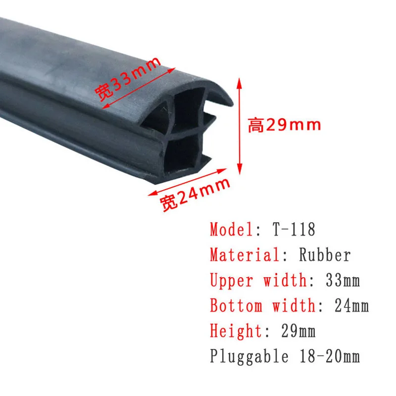 1M Solar Seal Strip Rubber-Plastic Sealing Strip Waterproof Weatherproof For PhotovoltIc Panel Solar Modules Greenhouses