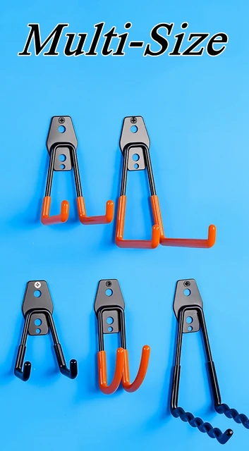 Garage Storage Utility Hooks,Garage Garden Tool Organizer,Hanging Utility Wall Mount Hooks,Heavy Duty Tool Storage Organizer 3