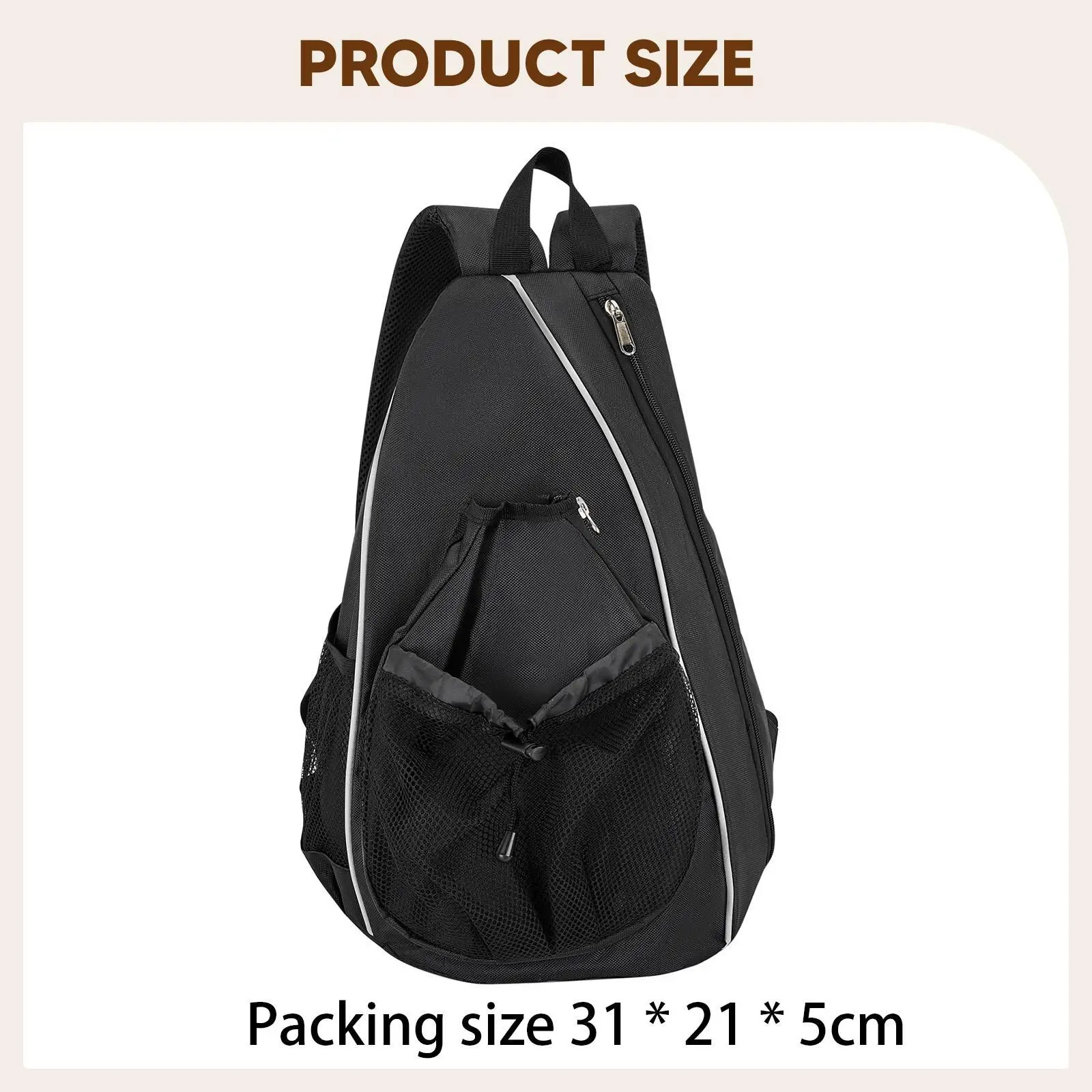 Pickleball Bag Sports Accessories for Women Men Multipurpose Large Capacity Stylish Pickleball Backpack Paddle Carry Bag
