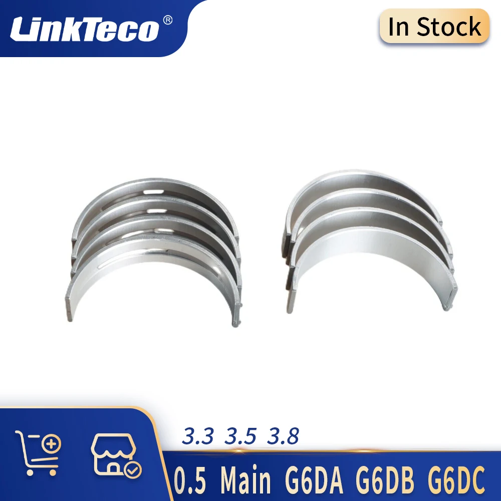 Engine Main & Rod Bearings Kit For 3.3L 3.5L 3.8L V6 24V DOHC Gas Engines (G6DA G6DB G6DC G6DH G4DG) – STD Size