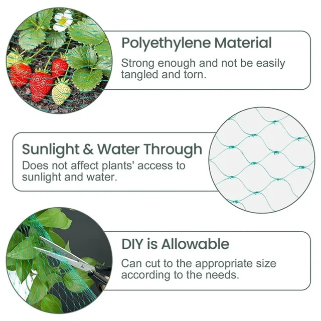 Garden Net Protects Plants with Durable Garden Protection Nets From Birds and Poultry Garden Plant Climbing Nets Gardening Tools 2
