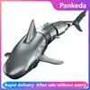 Rc Shark Toy Simulation Submarine Toy Whales Remote Control Animals Waterproof Bathtub Pool Electric Toys for Kids Boys Gift 1