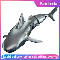 Rc Shark Toy Simulation Submarine Toy Whales Remote Control Animals Waterproof Bathtub Pool Electric Toys for Kids Boys Gift 1