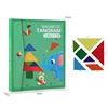 Wooden Jigsaw Magnetic Tangram Puzzle Book Educational Toys For Children Baby Kid Portable Montessori Learning Intelligence 6