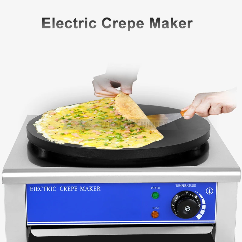 Electric Crepe Maker Machine Pancake Pan Non-stick Griddle Baking