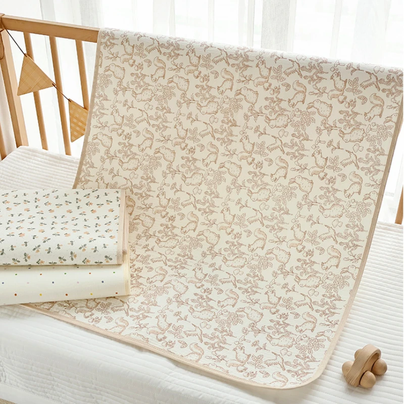 Cotton Baby Diaper Changing Mat Pad Covers Waterproof Children's Bed Sheet Bedding Items