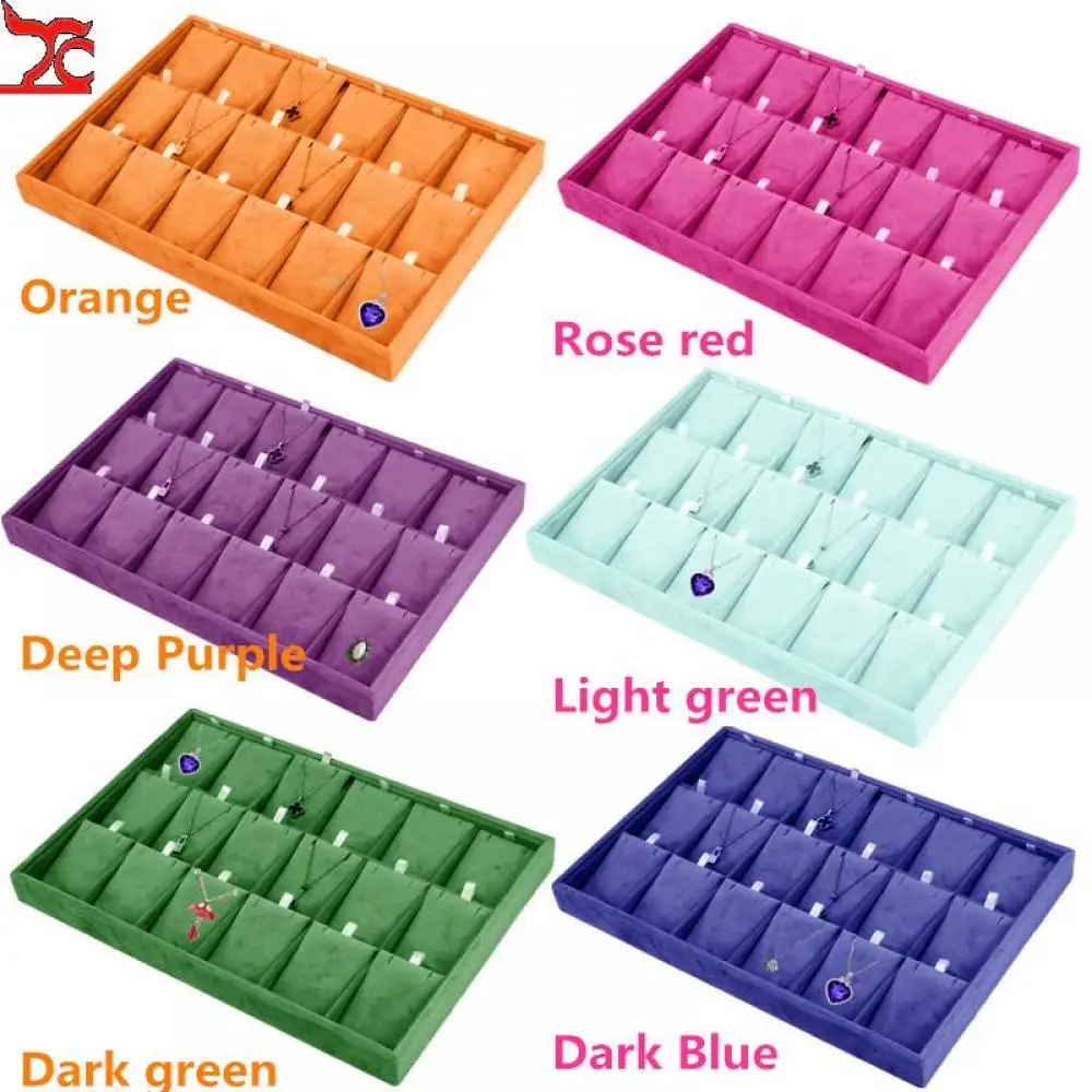 20 Grid Velvet Earnail Pendant Jewelry Display Tray 12 Grid Bracelet Watch Premium Pillow Plate Adjustable Shelf 35*24 Menora 1pc velvet watch pillow small bracelet watch pillows for wristwatch bracelet jewelry display pad storage box stand cushion new