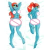 DIY Custom Anime Fluffy Furry Undyne (Undertale) Dakimakura Pillowcase Double-sided Print Hugging Body Bedding Pillow Cover Case 2