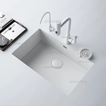 ช่องเสียบเดี่ยวสไตล์ญี่ปุ่นสีขาวนมกันลื่นและป้องกันรอยขีดข่วนทำจากสเตนเลส304ทนต่อการสึกหรอไฮเอนด์ใหม่ล่าสุด2024 2