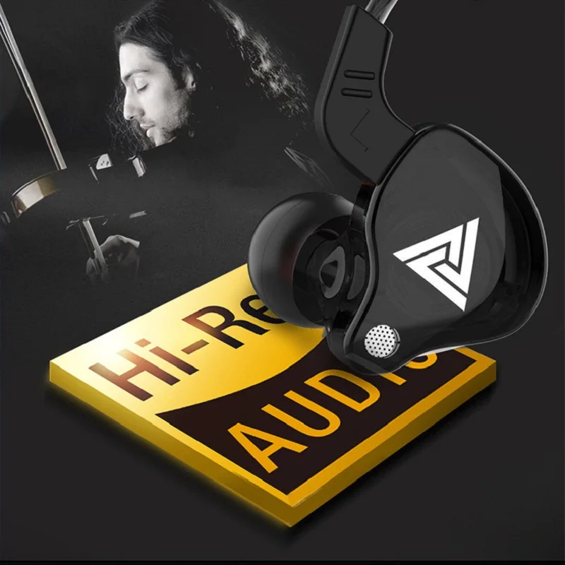 Hi-Fi In-Ear Sports Earbuds with Copper Driver and Built-In Microphone