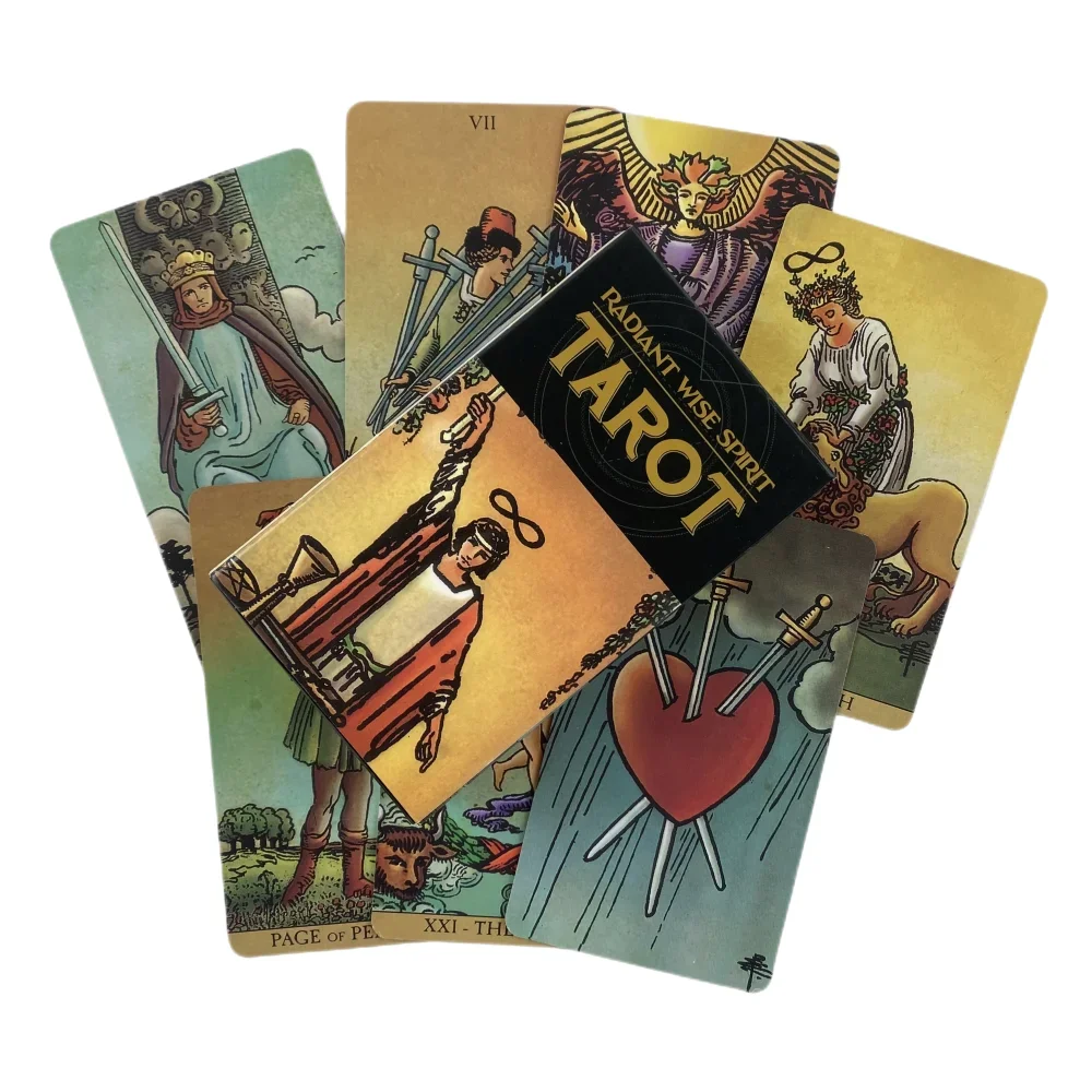 Radiant Wise Spirit Tarot Cards A 78 Rider Deck Oracle English Visions Divination Edition Borad Playing Games 5