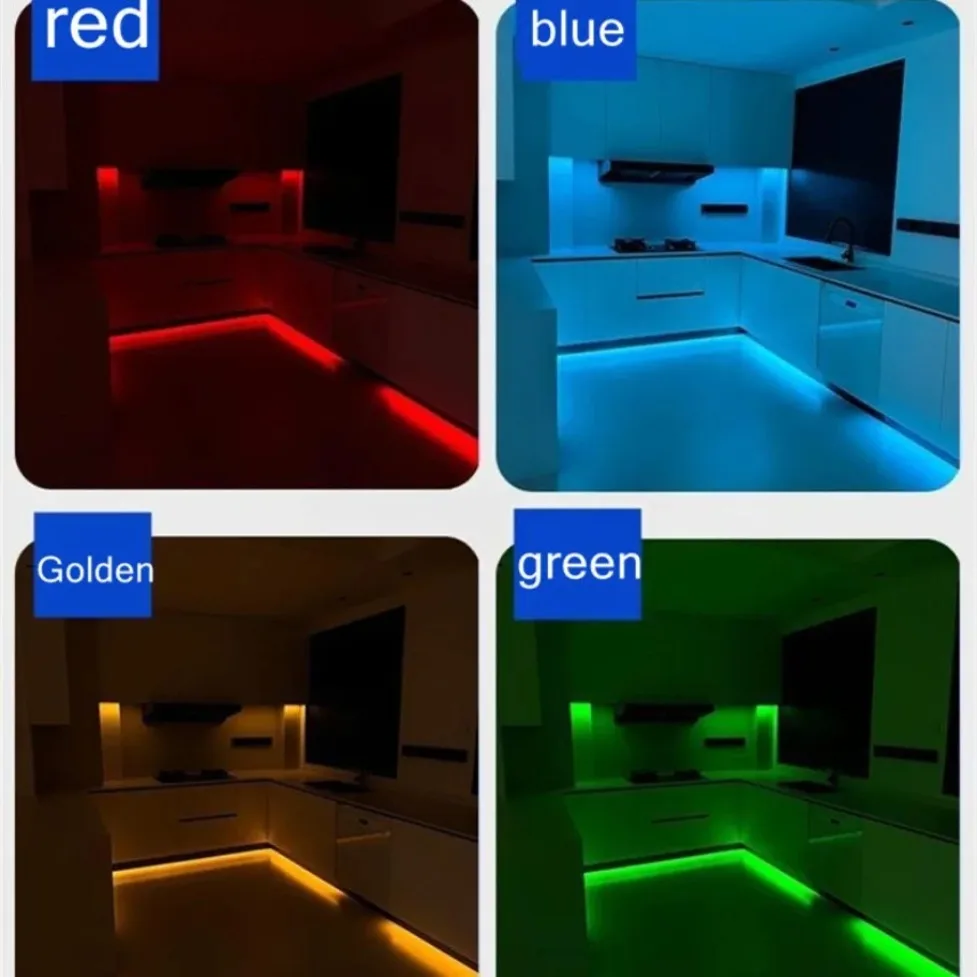 รูปสินค้า LED Strip ยืดหยุ่น RGB สว่างสูง ตกแต่งห้องนั่งเล่น ห้องนอน