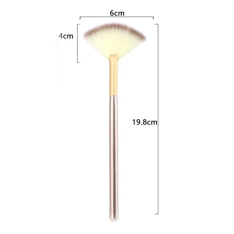 5pcs Fan Brushes Facial Brushes Soft Makeup Brush Cosmetic Applicator Tools Wooden Handle and Soft Fiber for Glycolic Peel Mask 2