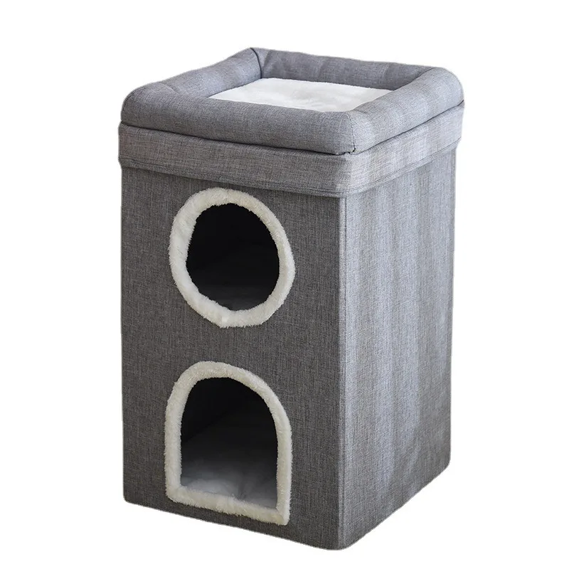 Popular Cat Nest Four Seasons Universal Warm Indoor Foldable Pet Nest view 5