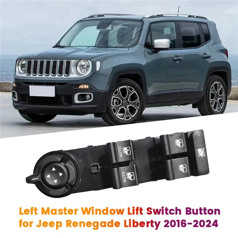 

Левая кнопка управления главным окном 735648127 для Jeep Renegade Liberty 2016-2024, переключатель электрического стеклоподъемника