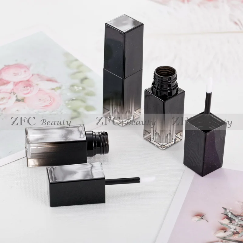 

Private Label Lipgloss Tubes Gradient Black Empty Cosmetic Tubes DIY Lip Gloss Travel Bottle MakeUp Tool Lip Balm Containers