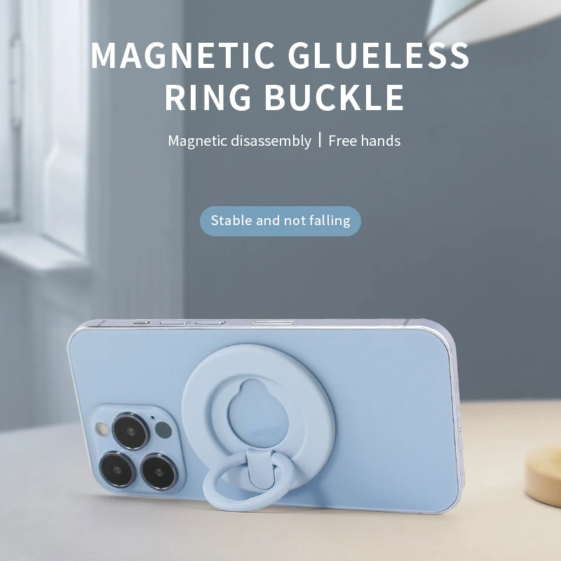 

Magnetic Cell Phone Ring Holder Compatible with iPhone 12 13 Series MagSafe Removable Cell Phone Grip Kickstand