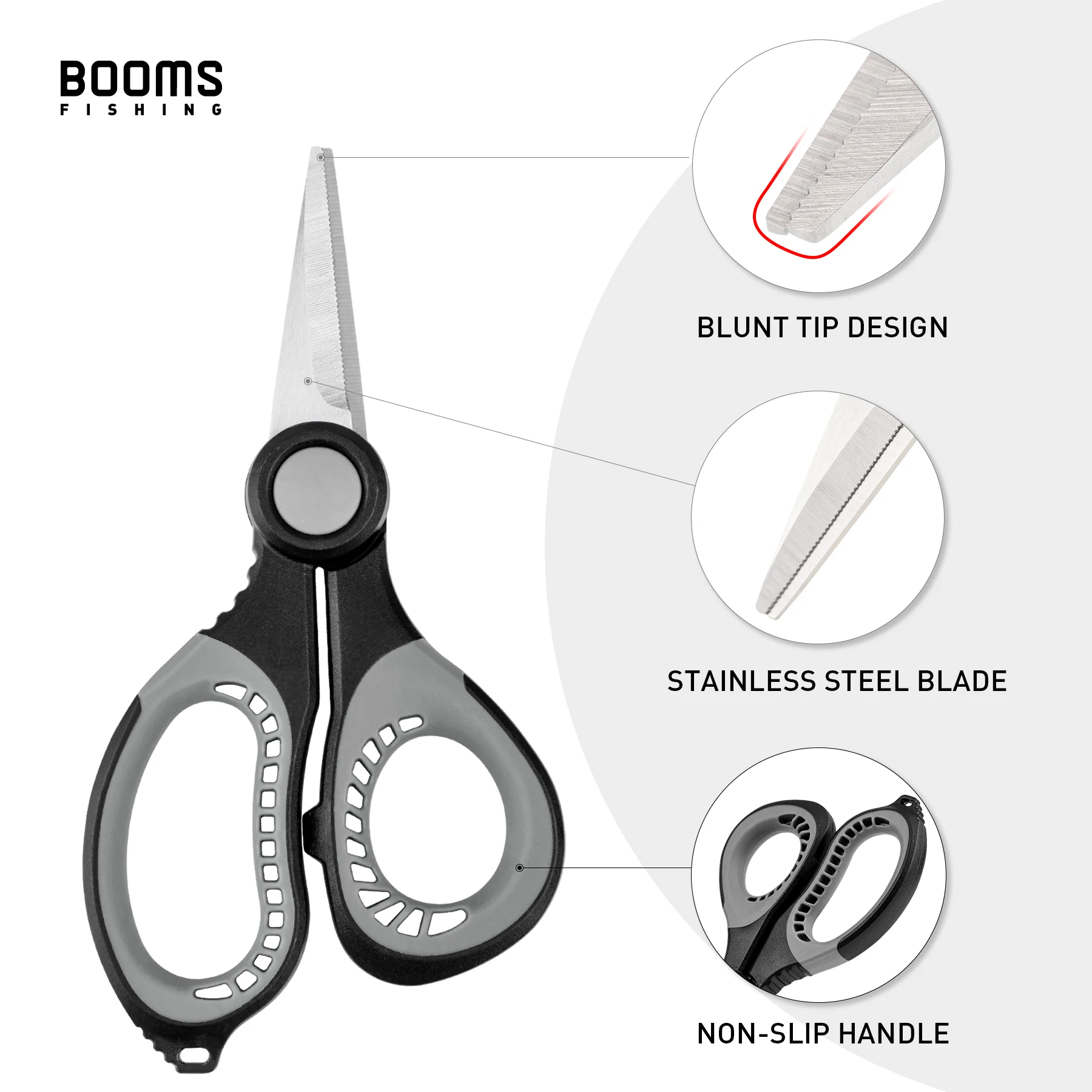 Fishing Scissors Braid Line Scissors Stainless Steel Anti-Slip Handle with Sheath Sharp Wire Cutter Sea Fishing Pliers Tools