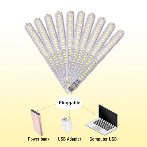 USB LED 야간 조명 dc5 v, 24 개 LED, 유럽/미국 플러그용, 레드/옐로우/화이트/블루/그린/퍼플/핑크 컬러 램프, 침실 장식용 5