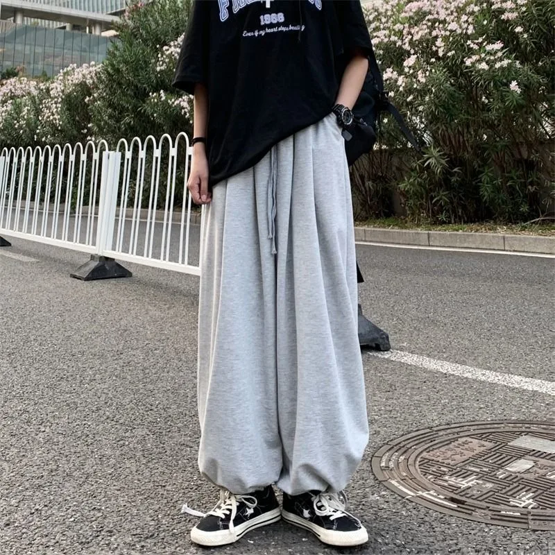 Deeptown Vintage Oversized Sweatpants Women Jogging Japanese Spring 2024 Sports Pants Harajuku Casual Korean Fashion Trousers