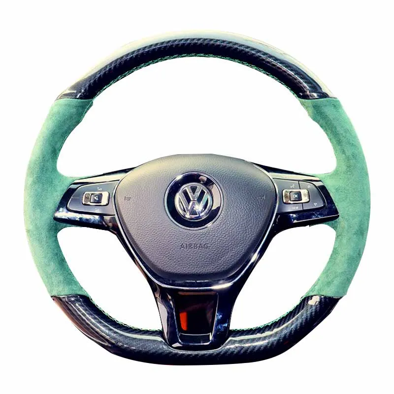 Custom high quality hand stitched carbon fiber steering wheel cover for