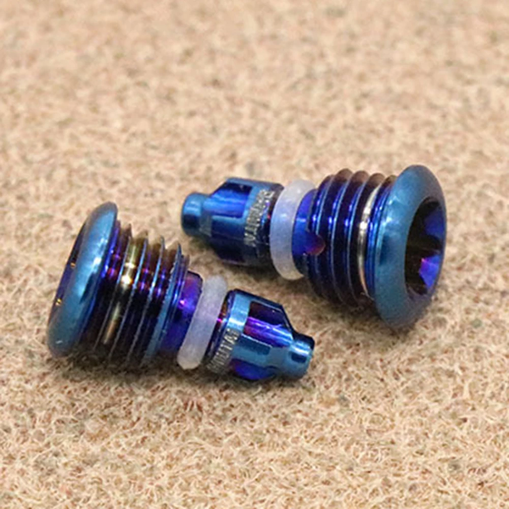 

Bleed Screws Upgrade Your Bike's Braking System with Titanium Alloy Brake Lever Bleed Screws for MT2 MT4 2pcs Set
