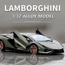 

1:24 SINA Alloy Sports Car Model Diecast & Toy Vehicles Metal Toy Car Model Simulation Sound Light Collection Childrens Toy Gift
