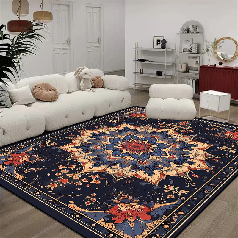 Luxury Persia Large Area Carpet for Living Room Retro Big Size Sofa Area Rugs 200x300cm Bedroom Cloakroom Non-slip Mats Washable 3