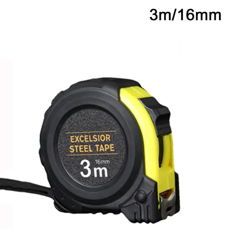 Precise Clear Steel Tape Measure Retractable 3M 5 Meters Thickened Self-locking Rubberized Woodworking Tool Metric Tape Ruler tape measure