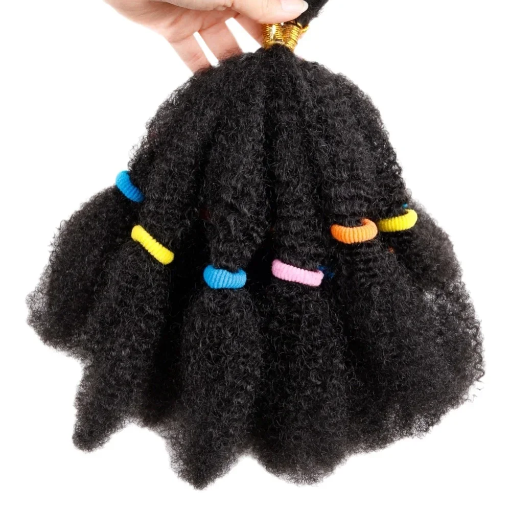 Pre Fluffed Afro Kinky Twist Hair Extensions