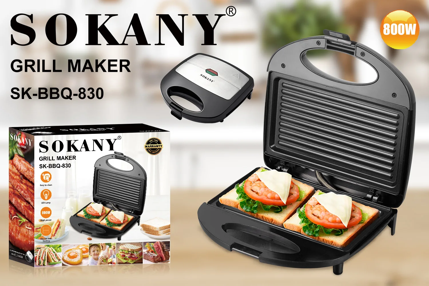 SOKANY830 Multifunctional Horizontal Sandwich Machine Spiker Driver  Maker 3