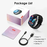 Montre connectée Lenovo 2025 pour hommes, surveillance de la santé, fréquence cardiaque, appel Bluetooth, étanche IP68, pour Android IOS 6