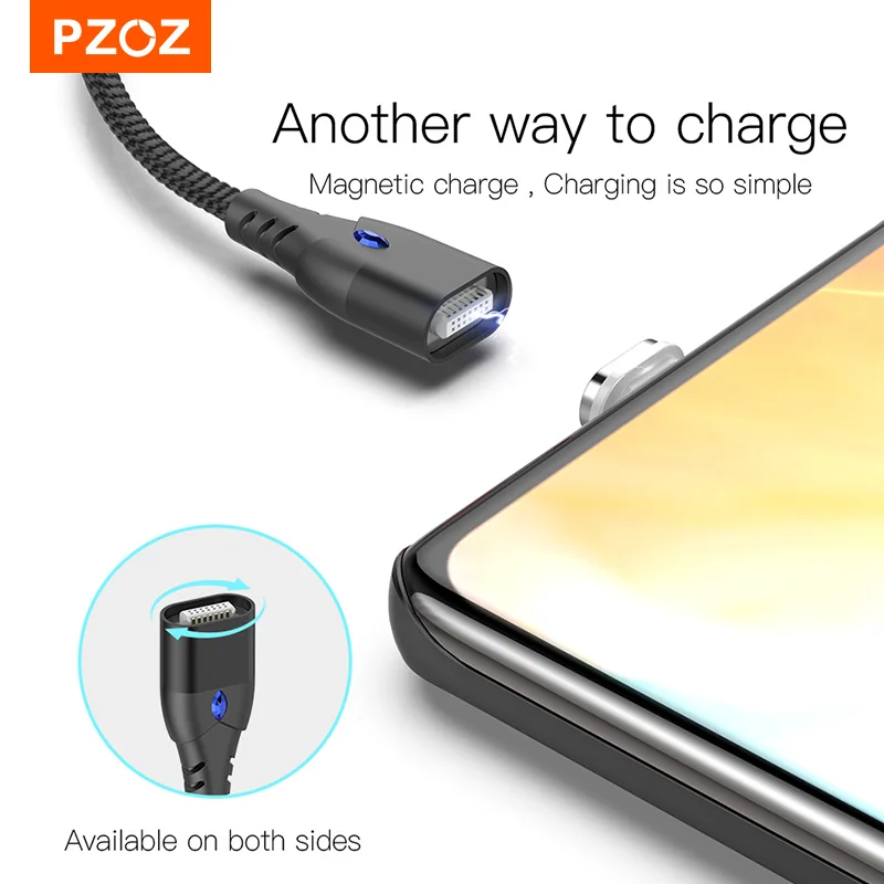 รูปสินค้า สายชาร์จแม่เหล็ก Type-C 5A ชาร์จเร็วสำหรับ iPhone Huawei Xiaomi