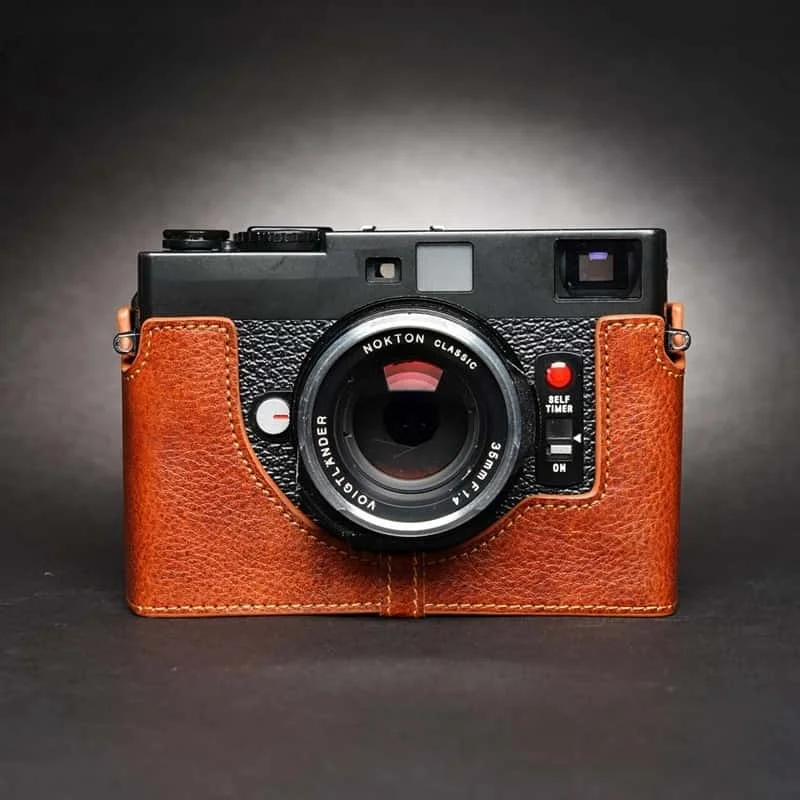 Premium Genuine Leather Camera Bag Case