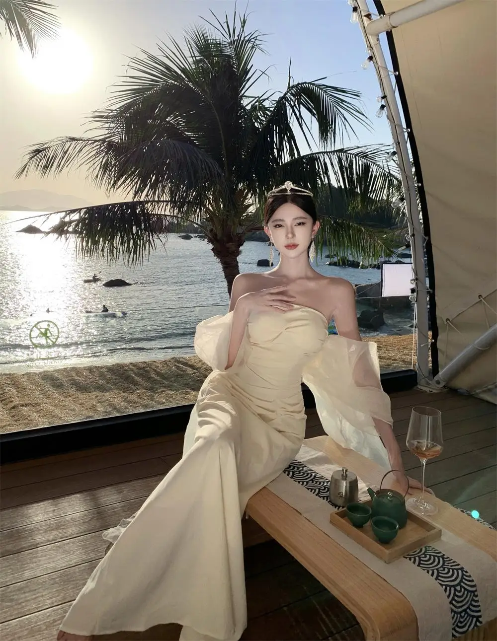Elegant Wedding Long Dresses for Women Strapless Bodycon Mermaid Evening Party Dress Slim Prom Robe Korean Fashion Vestido Mujer