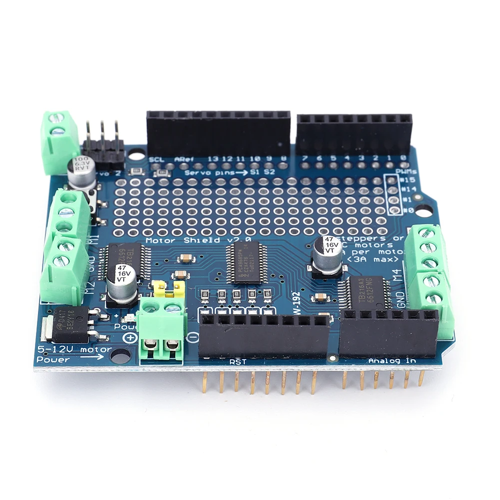 PWM Servo Motor Driver Shield V2 DC Stepper Motor Servo Drive Module IIC I2C for Arduino Robot Mega R3